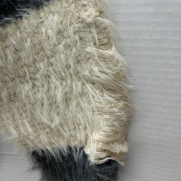 POL SWEATER SMALL GRAY/IVORY PTP25" ❤️ OFFERS! - Picture 3 of 5